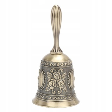 КОЛОКОЛЬЧИК САНТЫ РУЧНОЙ ЛАТУННЫЙ ШКОЛЬНЫЙ ЗВОНОК
