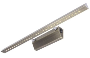 STRUHM Kinkiet łazienkowy nad lustro z włącznikiem RITON 6W mosiądz 55cm