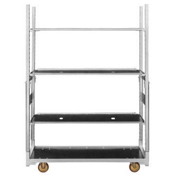 Датская тележка для цветов с 3 полками 172х56х140 см на колесах Мега-М