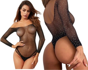 BODYSTOCKING SUKIENKA SIATKA KOMBINEZON EROTYCZNY SEXY EROTYKA PLUS SIZE