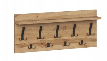 Wieszak na ubrania wiszący ścienny półka 80cm