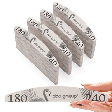 Пилочка для ногтей 180/240 Boat Crescent Standard Foil Aba Group 100 шт.