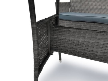 САДОВАЯ ТЕРРАСА НАБОР ДЛЯ ДОСУГА 4 ЧЕЛОВЕКА 2x КРЕСЛО СТОЛ ДИВАН