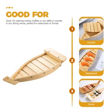 Держатель для сашими Деревянный декоративный поднос для суши