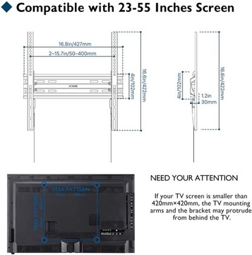 Uchwyt Wieszak TV Telewizor 20 - 55