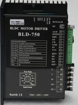 STEROWNIK silnika BLDC BLD-750 brushless 25A 50V