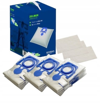 12 мешков для пылесоса ZELMER ZVC305ST ODYSSEY COBRA METEOR ELF AQUARIO