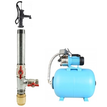 Zestaw łączący pompę ręczną z pompą hydroforową