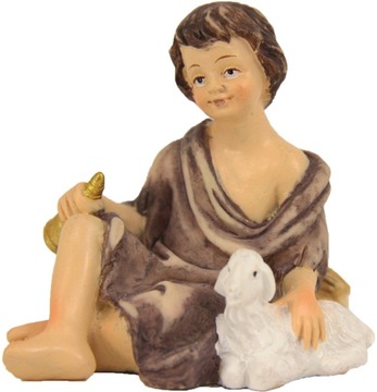 Pasterz siedzący z rogiem- 4,5cm wys. do fig. 10cm