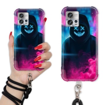 Pouzdro Pro Motorola Edge S30 Pro 5G Antishock Case Kouzlo Neonové Vodítko MIX Vzor