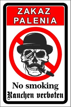 Tabliczka Rauchen verboten No smoking zakaz paleni