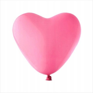 BALON SERCE PASTELOWE RÓŻOWE URODZINY 30cm 1szt