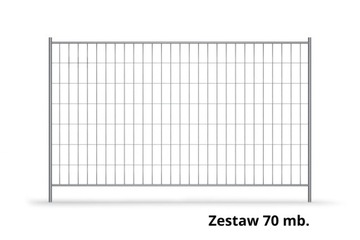 Ogrodzenia budowlane panel ażurowy prosty 70m