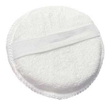 MONSTER SHINE WHITE ROUND APLIKATOR Z MIKROFIBRY Z GUMKĄ DO DRESSINGÓW Do A