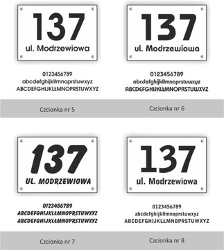 Tabliczka adresowa 3D Numer domu Aluminium 21x30cm