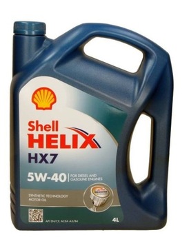 SHELL OLEJ SHELL 5W40 4L HELIX HX7 A3/B4 / SN / 50