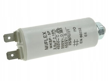Kondensator silnikowy 2,5uF/450V Miflex