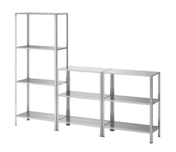 IKEA HYLLIS - regał zewnętrzny wewnętrzny 180x27x74-140 cm