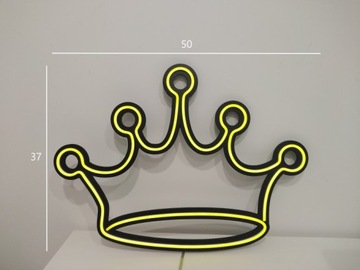 КОРОНА 50 Х 37 НЕОНОВЫЙ СВЕТОДИОД