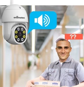 НАРУЖНАЯ БЕСПРОВОДНАЯ WIFI IP PTZ-КАМЕРА 8MPX 4K ПРИЛОЖЕНИЕ TUYA IR LED