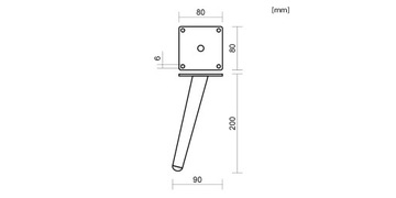4x МЕБЕЛЬНЫЕ НОЖКИ ЧЕРНЫЕ МЕБЕЛЬНЫЕ НОЖКИ В20СМ