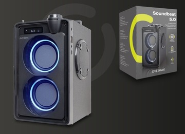 ЗДАНИЕ ДИНАМИК РАДИОКОЛОНКА Bluetooth 20 Вт USB SD AUX 3600 мАч ЧЕРНЫЙ