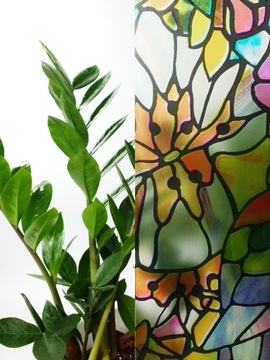 Самоклеящаяся пленка для витражей, ширина 45 см, декоративный клеевой шпон