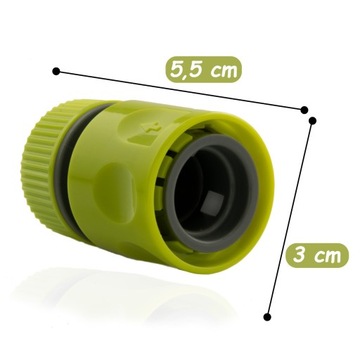 БЫСТРОСОЕДИНИТЕЛЬ ДЛЯ САДОВОГО ШЛАНГА 1/2-СТОП СОЕДИНИТЕЛЬ