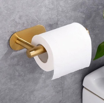 ДЕРЖАТЕЛЬ СТАЛЬНОЙ САМОКЛЕЯЩИЙСЯ ДЛЯ ТУАЛЕТНОЙ БУМАГИ GOLD LOFT WC AG869B