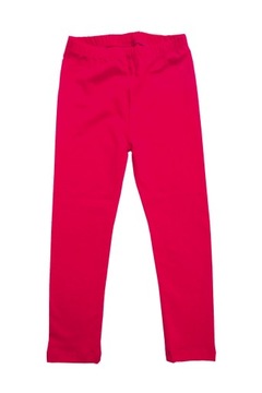 Legginsy getry leginsy długie bawełniane 128 czerwone TR
