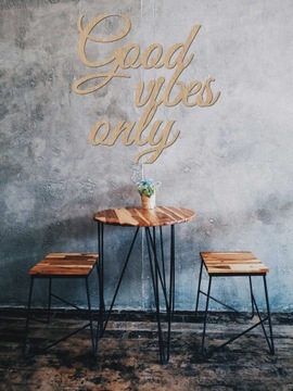 Картина-декорация надпись Good Vibes Only Vibes 50 см