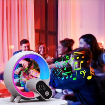 Прикроватная лампа Будильник Дата Температура Динамик 15 мелодий