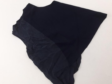 ZARA asymetryczna BLUZKA stylowa NAVY _ L