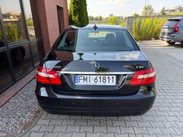 Mercedes Klasa E W212 Limuzyna 200 CDI BlueEFFICIENCY 136KM 2010 Mercedes-Benz Klasa E 2.2 diesel 136 KM automat zarej w PL zadbany za, zdjęcie 5