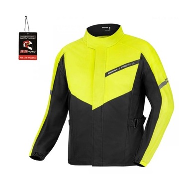 Kurtka wodoodporna na motocykl SHIMA HYDRODRY 2.0 BLACK FLUO GRATIS