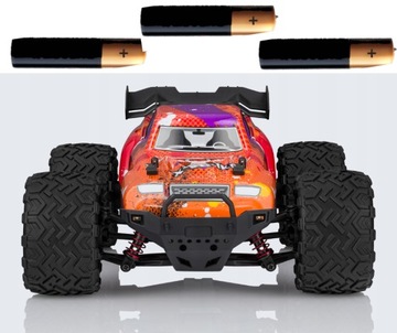 ZABAWKA ZDALNIE STEROWANA RC X STRIKE DUŻY DO ZABAWY W DOMU 2XAKU + BATERIE