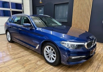 BMW Seria 5 G30-G31 Touring 520d 190KM 2018 BMW Seria 5 2.0D 190KM navi gwarancja LED AUTOMAT bezwypadkowy, zdjęcie 4