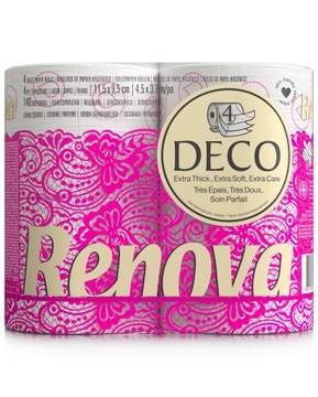 Papier toaletowy Renova DECO biały 4szt