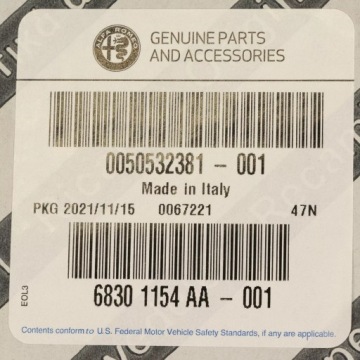 АБСОРБЕР ПЕРЕДНЕГО БАМПЕРА ALFA ROMEO GIULIA