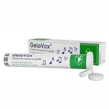 Gelovox porzeczka - mentol, 20 tabletek do ssania