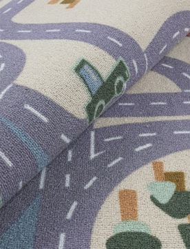 Ковер детский ROAD Town 150х200 см Streets Бежевый детский SOFT