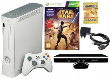 Konsola Xbox 360 + Pad + Kinect + GRATISY