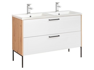 SZAFKA Z UMYWALKĄ 120CM MADERA PODŚWIETLENIE