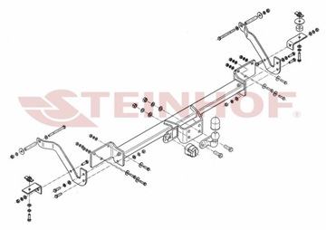 NOVÝ ZAŘÍZENÍ(HÁK) TÁŽNÝ DO FIAT DUCATO L1 L2 L3 L4 L5 SKŘÍŇ 2006-02.2014