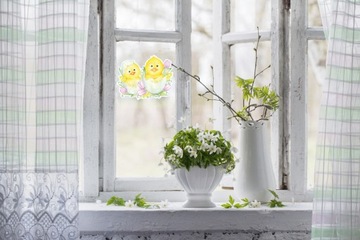 НАКЛЕЙКА НА ПАСХАЛЬНОЕ ОКНО КУРИЦА 4А