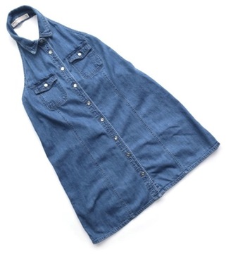 ASOS 42 XL JEANSOWA SUKIENKA SZMIZJERKA GOŁE PLECY