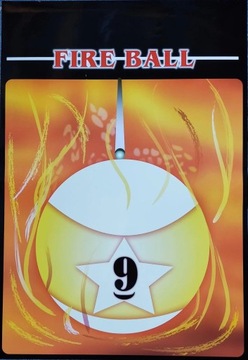 Plakat bilardowy Fire ball 53 x 77 cm