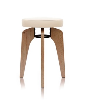 КОСМО табурет из натурального дуба, обивка MS