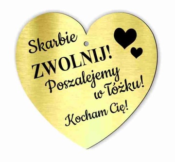 Zawieszka do auta Skarbie zwolnij Jedź ostrożnie