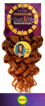 Rastafri Afroloki Syntetyczne Włosy Loki Do Wplotu BARBADOS CURL #33/AMBER